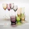 Cryspo Trio Set 6 Temaxion Potiri Nerou Kolonato 360ml apo Fusito Gyali 'IRID PURPLE' 5201253